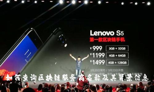 如何查询区块链服务商名称及其背景信息